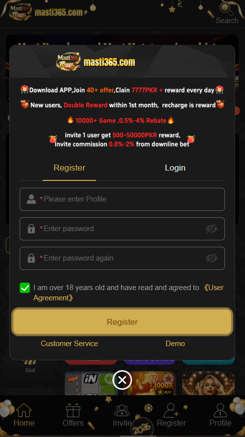 Masti 365 Game login